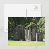 トイレ小屋 ポストカード (正面/裏面)