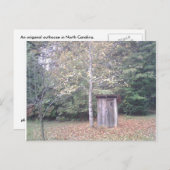 トイレ小屋 ポストカード (正面/裏面)