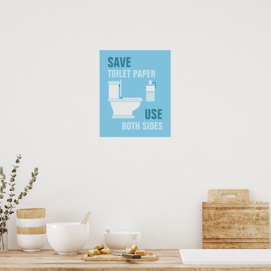 トイレ救の紙、両面ポスターを使用 ポスター (キッチン)