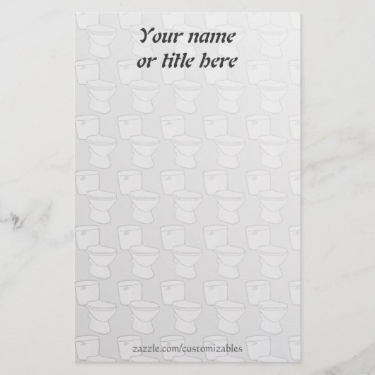 トイレ文房具 便箋 (正面)