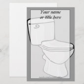 トイレ文房具 便箋 (正面/裏面)