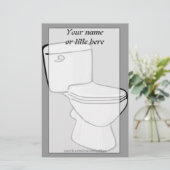 トイレ文房具 便箋 (スタンド正面)