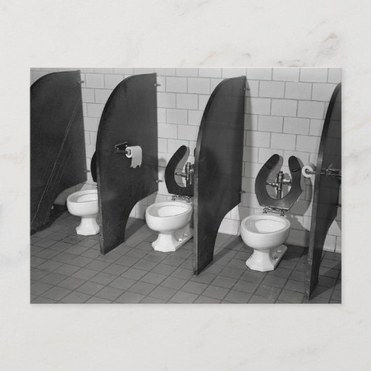 トイレ施設 1943年 ポストカード (正面)