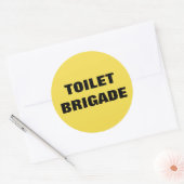 トイレ旅団 ラウンドシール (封筒)