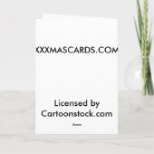 トイレ来にサンタを上げる シーズンカード (裏面)