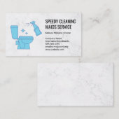 トイレ清掃ロゴ 名刺 (正面/裏面)