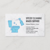 トイレ清掃ロゴ 名刺 (正面)