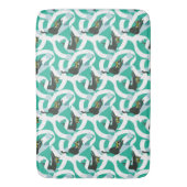 トイレ熱狂する紙猫 バスマット (正面縦)