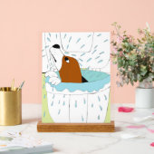 トイレ犬 アクリルサイン (ウェディング)