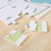 トイレ犬 ジグソーパズル (側面)