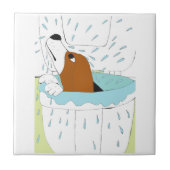 トイレ犬 タイル (正面)