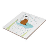 トイレ犬 タイル (側面)