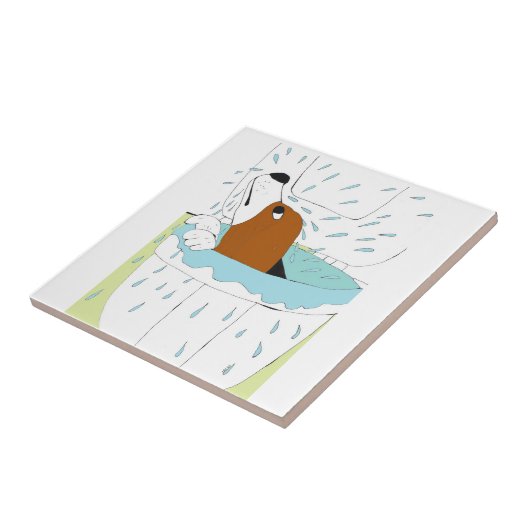 トイレ犬 タイル (側面)