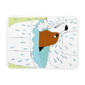 トイレ犬 マグネット (横)