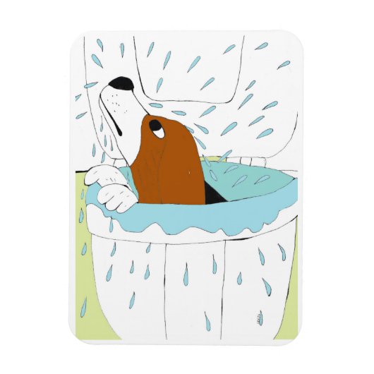 トイレ犬 マグネット (縦)