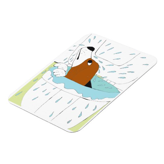 トイレ犬 マグネット (左側)