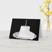 トイレ紙お誕生日ケーキ カード (黄色い花)