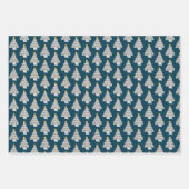 トイレ紙クリスマスツリーおもしろいホリデー ラッピングペーパーシート (正面3)