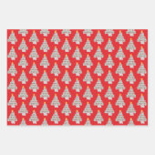 トイレ紙クリスマスツリーおもしろいホリデー ラッピングペーパーシート (正面2)