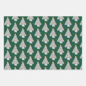 トイレ紙クリスマスツリーおもしろいホリデー ラッピングペーパーシート (正面)