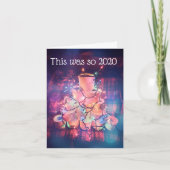 トイレ紙クリスマスユーモアカード シーズンカード (正面)