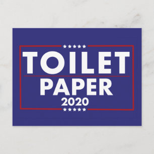 トイレ紙サタイヤトランプペンセ2020サインユーモアのある ポストカード