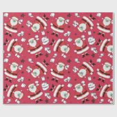 トイレ紙サンタ ラッピングペーパー (フラット)