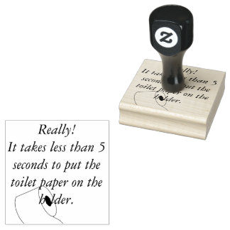 トイレ紙スタンプ ラバースタンプ