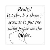 トイレ紙スタンプ ラバースタンプ (インプリント)