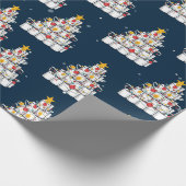 トイレ紙ツリー2020、おもしろいクリスマス ラッピングペーパー (角)