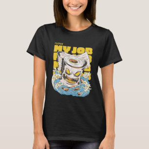 トイレ紙ラブジョブタスクトイレ紙事業 Tシャツ