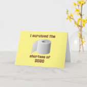 トイレ紙不足 カード (黄色い花)