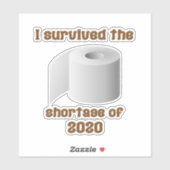 トイレ紙不足 シール (シート)