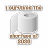 トイレ紙不足 シール (正面)