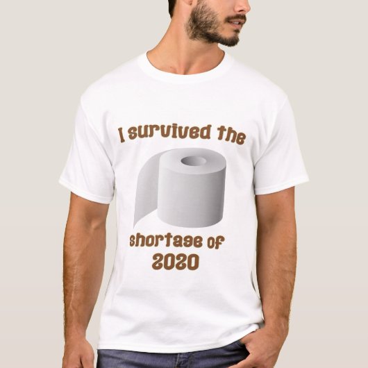 トイレ紙不足 Tシャツ (正面)
