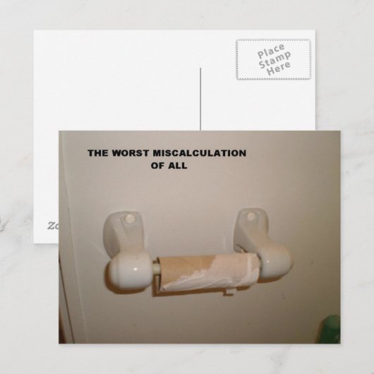 トイレ紙具 ポストカード (正面/裏面)