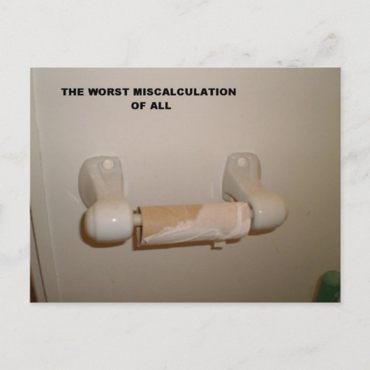 トイレ紙具 ポストカード (正面)