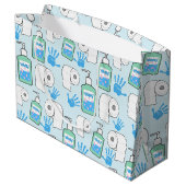 トイレ紙及びハンドサニタイザパターン ラージペーパーバッグ (裏面アングル)