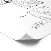 トイレ紙特許ポスター、バスルームプリントデコール ポスター (角)