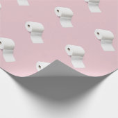 トイレ紙転がおもしろい検疫 ラッピングペーパー (角)