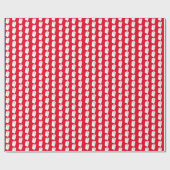 トイレ紙転が検おもしろい疫テーマ赤 ラッピングペーパー (フラット)