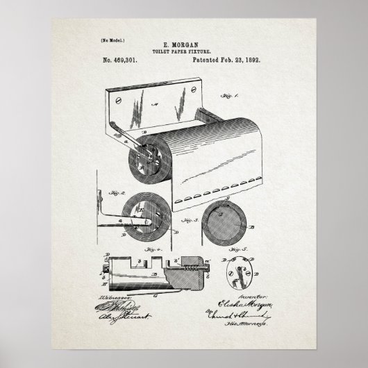 トイレ紙転が特許 ポスター (正面)