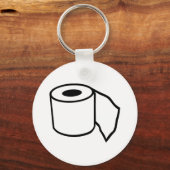 トイレ紙転が キーホルダー (正面)