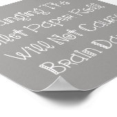 トイレ紙転が ポスター (角)