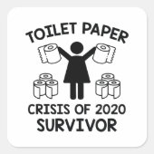 トイレ紙遺族 スクエアシール (正面)