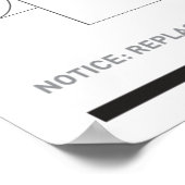 トイレ紙 ポスター (角)