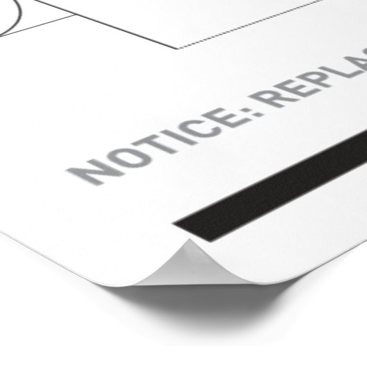 トイレ紙 ポスター (角)