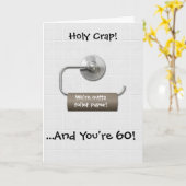 トイレ紙「聖杯」60th birthday card カード (黄色い花)