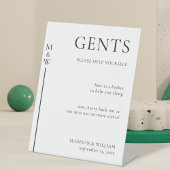 トイレ結婚バスケットレディース&ガントトイレ 台座サイン