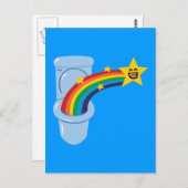 トイレ虹 ポストカード (正面/裏面)